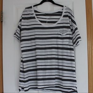 Striped boyfriend tee